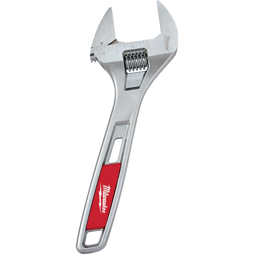 Wide Jaw Adjustable Wrench, 8" L, Chrome Les Fournitures Industrielles Méga