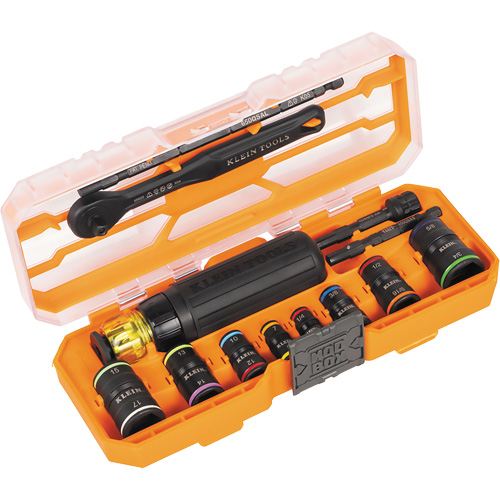 Flip-16 KNECT Ratcheting Impact Flip Socket Screwdriver Set, 13 Pcs Les Fournitures Industrielles Méga