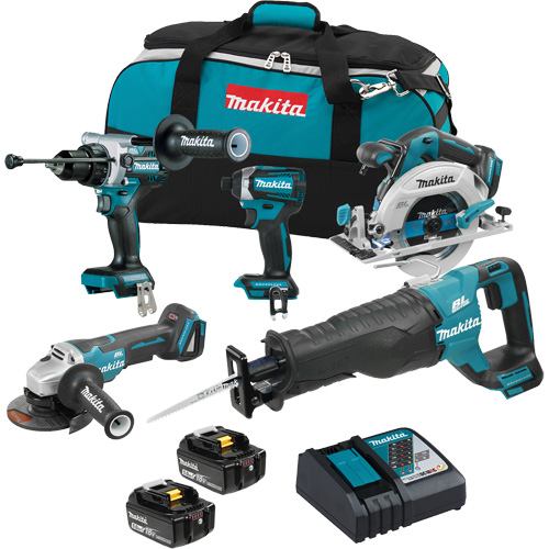 18V LXT Brushless 5 Tool Combo Kit, 18 V Les Fournitures Industrielles Méga