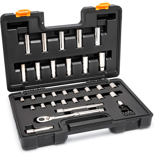 3/8” Drive 72-Tooth, 12-Point Drive Mechanics Tool Set Les Fournitures Industrielles Méga