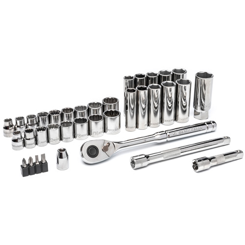 3/8” Drive 72-Tooth, 12-Point Drive Mechanics Tool Set Les Fournitures Industrielles Méga