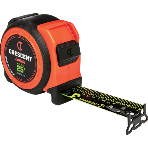  Ruban &agrave; mesurer CONTROLTOUCH NITE EYE, 1-3/16" x 25', Marques de goujon SAE Les Fournitures Industrielles Méga