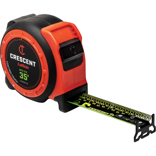  CONTROLTOUCH NITE EYE Tape Measure, 1-3/16" x 35', SAE Graduations Les Fournitures Industrielles Méga