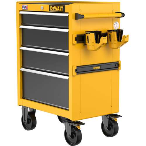 Heavy-Duty Rolling Tool Chest, 4 Drawers, 26" W x Yellow Les Fournitures Industrielles Méga