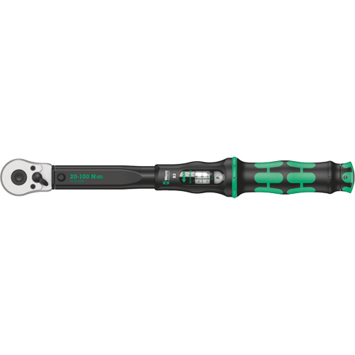 Cl&eacute; dynamom&eacute;trique Click-Torque B2 avec cliquet r&eacute;versible, &agrave; cliquer, Entraînement 3/8" carr&eacute;, 20 - 100 Nm Les Fournitures Industrielles Méga