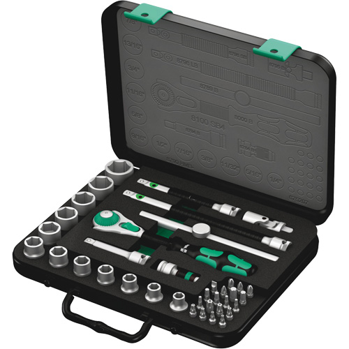 Jeu de cliquets rapides Zyklop 8100 SB 4, 38 Mcx, Prise de 3/8" Les Fournitures Industrielles Méga