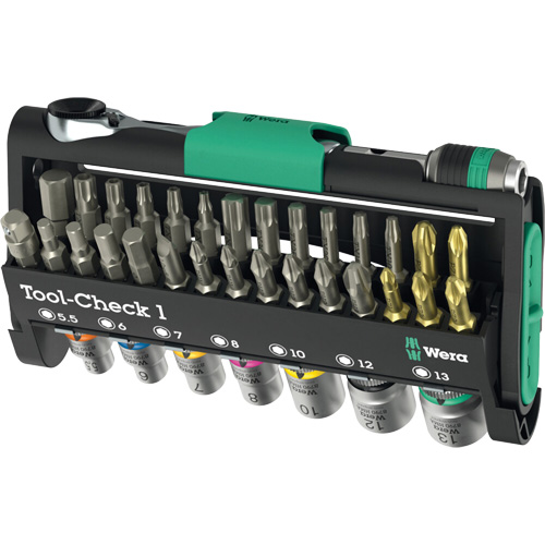 Ensemble d'outils Tool-Check 1, 38 Mcx, Prise de 1/4" Les Fournitures Industrielles Méga