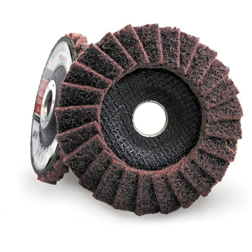 Disque &agrave; lamelles incurv&eacute; pour traitement de surface POWERBLEND SCD, 4-1/2" x 7/8", Type 29, Grain Moyen Les Fournitures Industrielles Méga