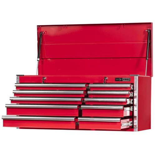 Coffre pour m&eacute;canicien de s&eacute;rie Pro PCM4210 , 40-3/10" la, 10 tiroirs, Rouge Les Fournitures Industrielles Méga