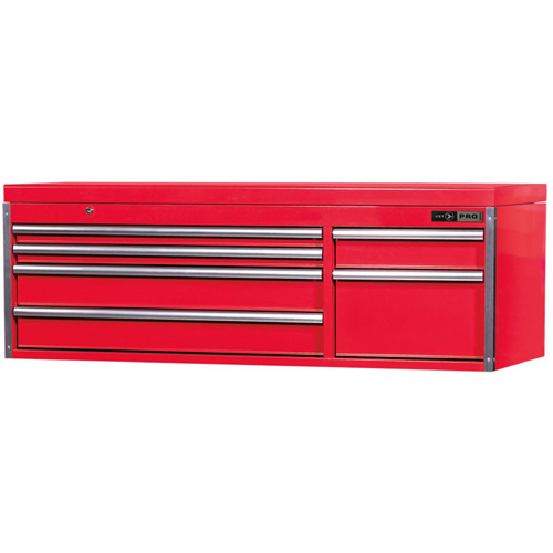 PMC5606 Pro Series Mechanics Chest, 55-1/2" W, 6 Drawers, Red Les Fournitures Industrielles Méga