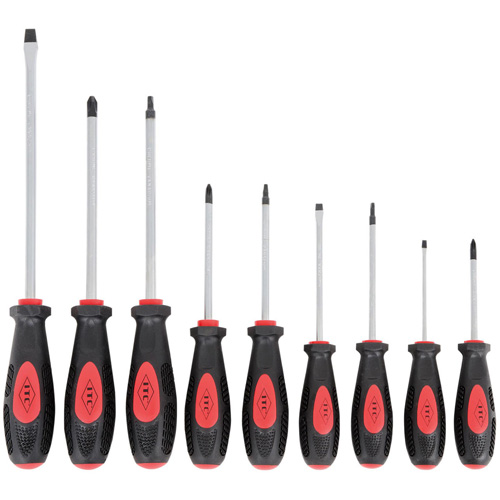 IESD-9S Ergonomic Screwdriver Set, 9 Pcs., Magnetic Les Fournitures Industrielles Méga