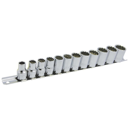 Jeu de douilles m&eacute;triques &agrave; 12 pans SS3812M-12 , 12 Mcx, Prise de 3/8" Les Fournitures Industrielles Méga