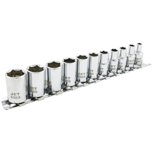 Jeu de douilles m&eacute;triques &agrave; 6 pans SS1411M-6, 11 Mcx, Prise de 1/4" Les Fournitures Industrielles Méga
