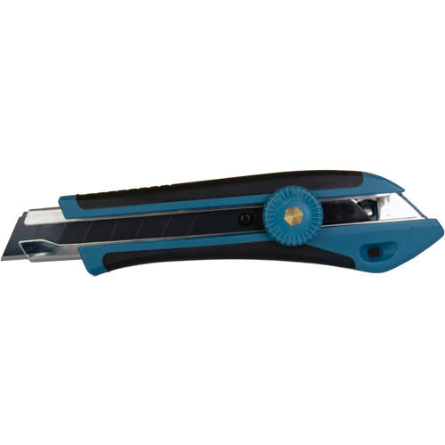 READYEDGE 18mm Professional Knife, Stainless Steel, Heavy-Duty, Rubber Handle Les Fournitures Industrielles Méga