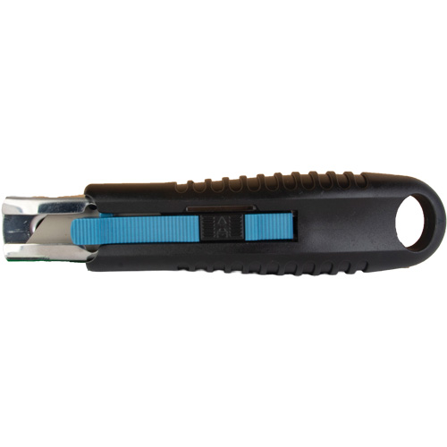 Standard-Duty Retractable Safety Knife, Stainless Steel, Rubber Handle Les Fournitures Industrielles Méga