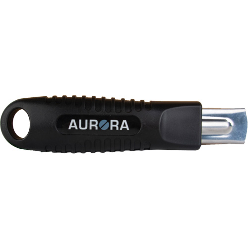 Standard-Duty Retractable Safety Knife, Stainless Steel, Rubber Handle Les Fournitures Industrielles Méga
