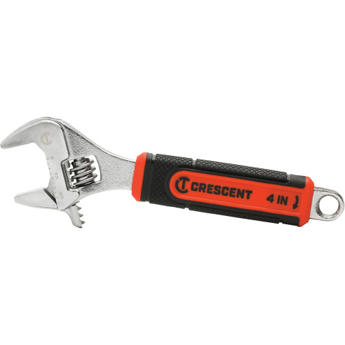 Cl&eacute; ajustable avec m&acirc;choire &agrave; ajustement rapide Quick-Fit, 4" lo, la max. 9/16"/14 mm, Chrome Les Fournitures Industrielles Méga