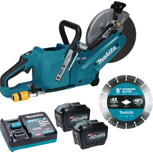 Tronçonneuse &agrave; meule &eacute;lectrique 40?V?max XGT sans balais avec trousse de batteries 8,0?Ah , 9", 40 V Les Fournitures Industrielles Méga