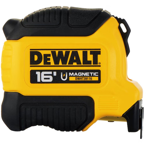 Compact Magnetic Tape Measure, 16', Imperial Graduations Les Fournitures Industrielles Méga