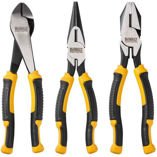 Laser Hardened Pliers Set, 3 Pieces Les Fournitures Industrielles Méga