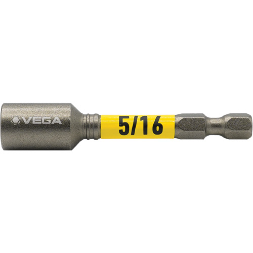 Impactech&reg; Nut Driver, 5/16" Tip, 1/4" Drive, 2-9/16" L, Magnetic Les Fournitures Industrielles Méga