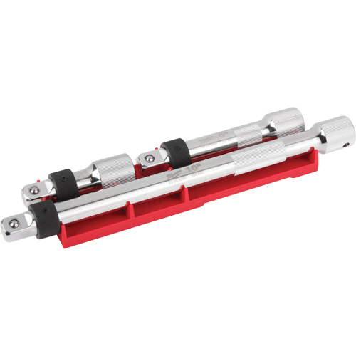 Jeu de rallonges verrouillables, Prise de 1/2", Fini Chrome, 3 M Les Fournitures Industrielles Méga