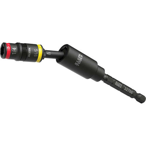 Douille r&eacute;versible &agrave; impact avec adaptateur pivotant, Hexagonale, Prise 1/4", 3 mr Les Fournitures Industrielles Méga