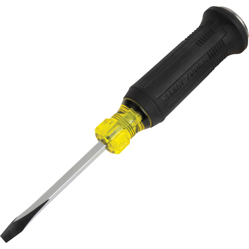 Tournevis de d&eacute;molition avec embout plat &eacute;vas&eacute;, 1/4", 9-2/5" lo, Prise Coussin&eacute;e Les Fournitures Industrielles Méga