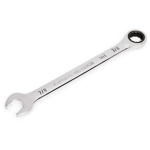 Cl&eacute; &agrave; cliquet combin&eacute;e &agrave; 90 dents, 12 pans, 7/8", Fini Chrome Les Fournitures Industrielles Méga