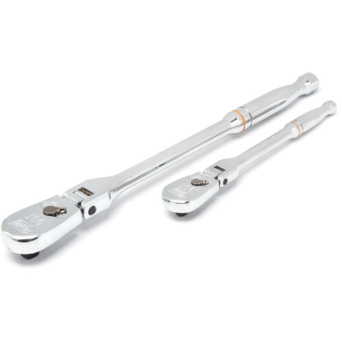 1/4" & 3/8" Drive 90-Tooth Teardrop Ratchet Set Les Fournitures Industrielles Méga