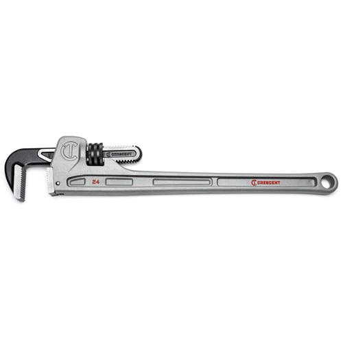 Cl&eacute; &agrave; tuyaux, Cap des m&acirc;choires 3-1/2", Longueur 24", Fini Rev&ecirc;tement en poudre, Prise Ergonomique Les Fournitures Industrielles Méga