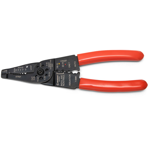 Outil &agrave; d&eacute;nuder et sertir les fils, 8" lo, 10 - 22 AWG Les Fournitures Industrielles Méga