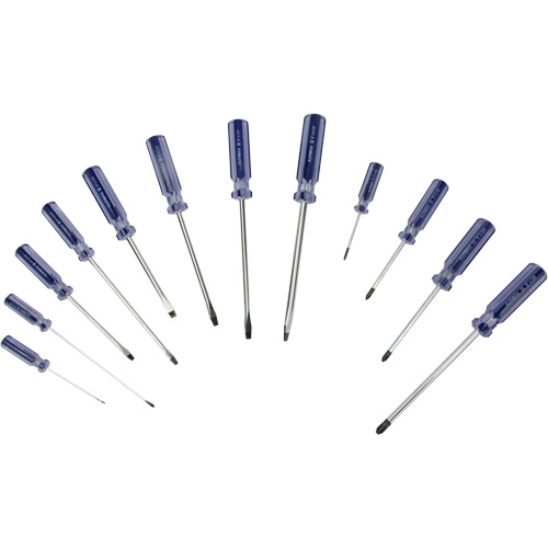 Slotted & Philips Screwdriver Kit, 12 Pcs. Les Fournitures Industrielles Méga