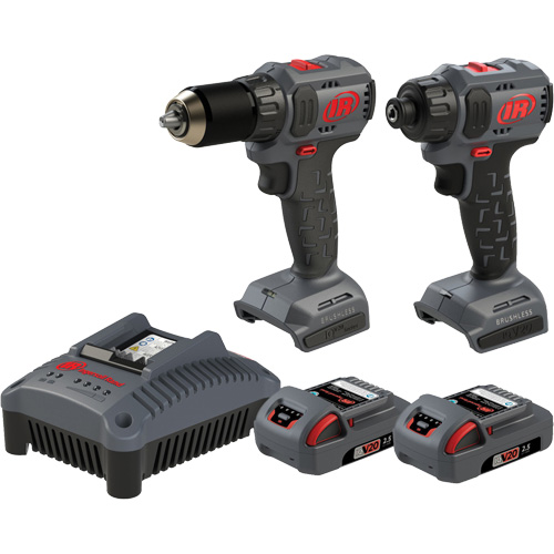 Compact Drill & Screwdriver Cordless Combo Tool Kit, Lithium-Ion, 20 V Les Fournitures Industrielles Méga
