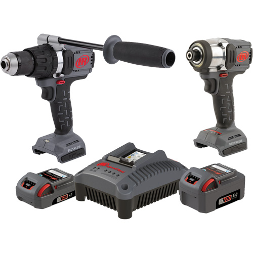 Hammer Drill & Impact Driver Combo Tool Kit, Lithium-Ion, 20 V Les Fournitures Industrielles Méga