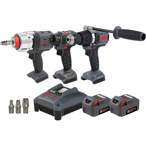 Ensemble de marteau perforateur, tournevis & tournevis &agrave; chocs, Lithium-ion, 20 V Les Fournitures Industrielles Méga