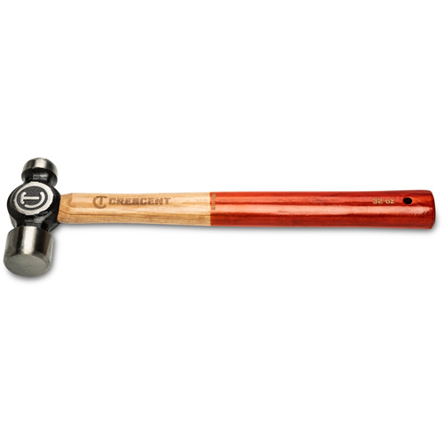 Ball Pein Hammer, 32 oz. Head Weight, Polished Face, Wood Handle Les Fournitures Industrielles Méga