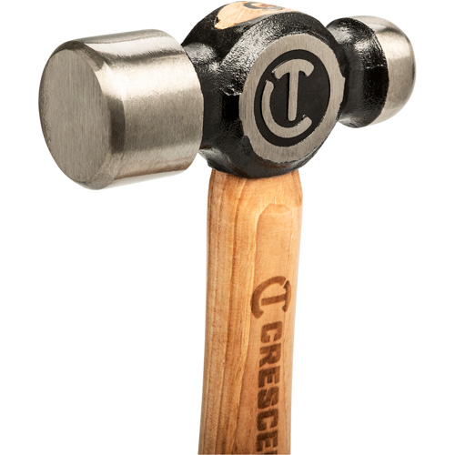 Ball Pein Hammer, 32 oz. Head Weight, Polished Face, Wood Handle Les Fournitures Industrielles Méga