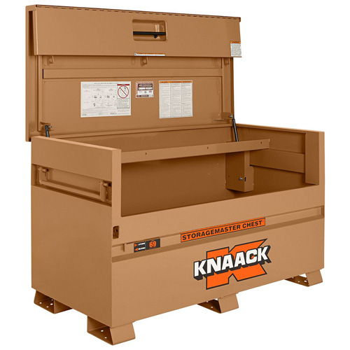 Model 69 Piano Box with Padlock, 60" W x 30" D x 34-1/4" H, Tan Les Fournitures Industrielles Méga