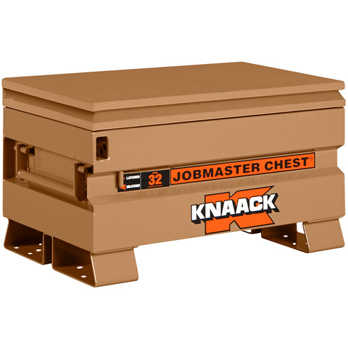Model 32 Jobsite Chest with Padlock, 32" x 19" x 19", Steel, Tan Les Fournitures Industrielles Méga