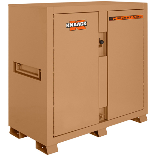 Model 99 Jobsite Cabinet with Double Doors & 2 Padlocks, Steel, 59.4 Cubic Feet, Tan Les Fournitures Industrielles Méga