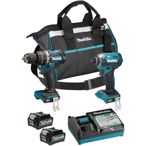 Ensemble doutils sans fil 40?Vmax XGT &agrave; moteur sans balais : visseuse &agrave; chocs et perceuse-visseuse &agrave; percussion, Lithium-ion, 40 V Les Fournitures Industrielles Méga