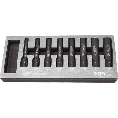 SAE Bit Impact Socket Set, Hex, 8 Pcs Les Fournitures Industrielles Méga