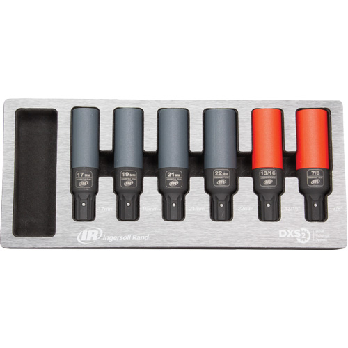 SAE/Metric Lug Nut Impact Socket Set, 6 Pcs, Impact Les Fournitures Industrielles Méga