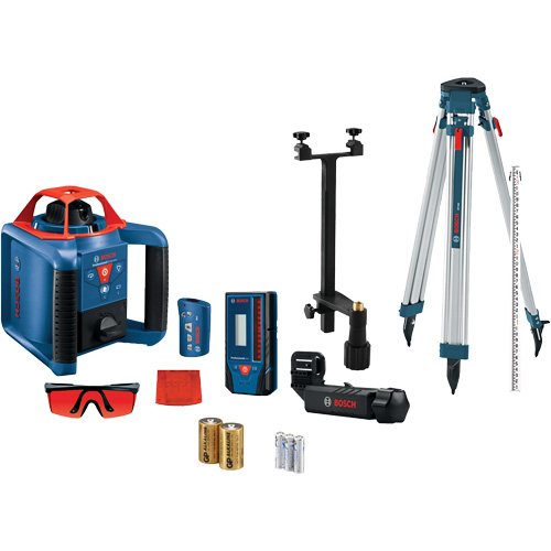 Self-Leveling Horizontal/Vertical Rotary Laser Kit, 670 Nm Les Fournitures Industrielles Méga