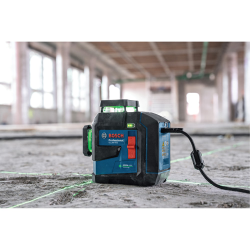 Laser dalignement/nivellement 360 &agrave; faisceau vert &agrave; trois points Les Fournitures Industrielles Méga