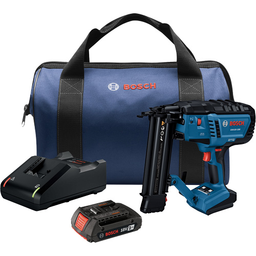 Brushless 18-Gauge Brad Nailer Kit with Standard Power Battery, 18 V, Lithium-Ion Les Fournitures Industrielles Méga
