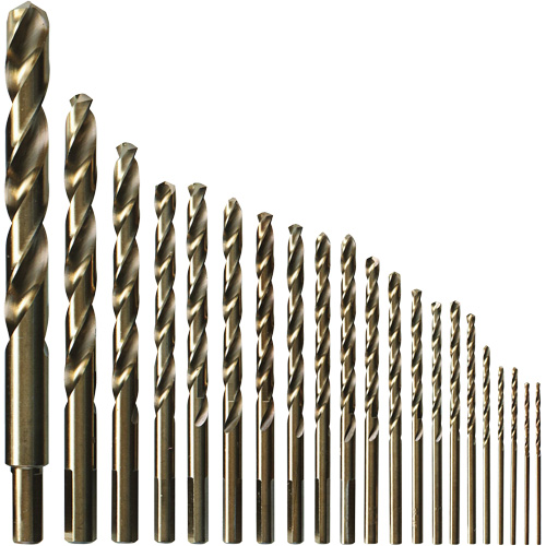 Drill Bit Set, 21 Pieces, Cobalt Les Fournitures Industrielles Méga