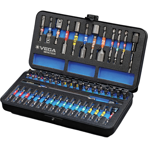 64-Piece Master Impact Driver Bit Set Les Fournitures Industrielles Méga
