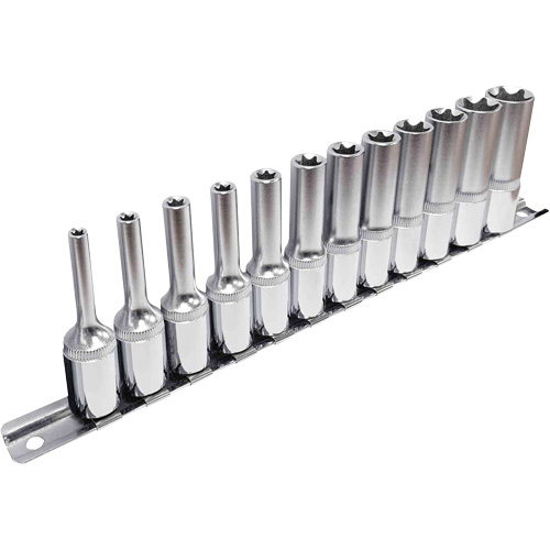 External TORX&reg; Socket Set, 12 Pcs, 3/8" Drive Size, Deep Les Fournitures Industrielles Méga